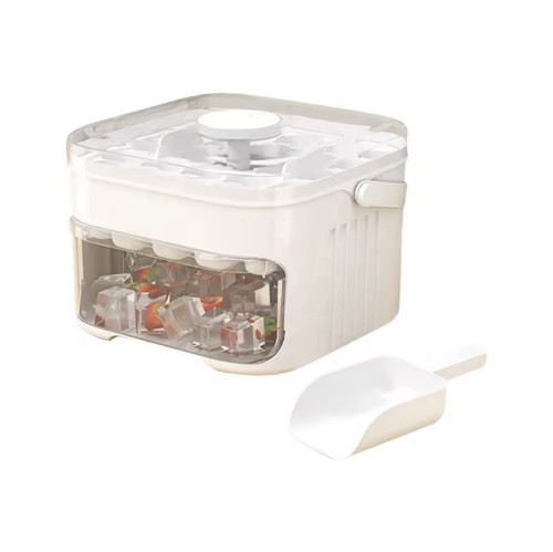 Easy press ice cube maker - press,